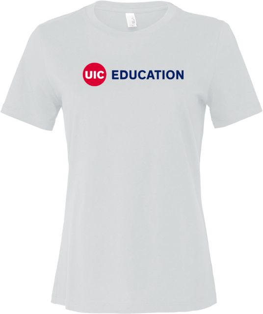 UIC Bella + Canvas Womens Relaxed Cotton T Shirt UIC Education - ONLINE ONLY