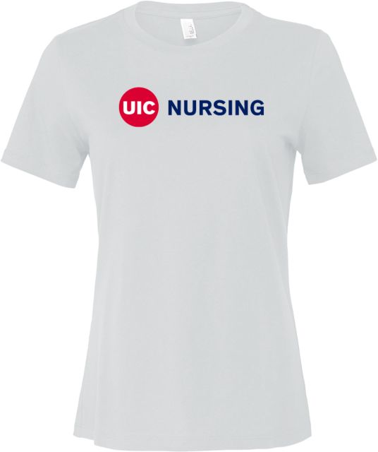 UIC Bella + Canvas Womens Relaxed Cotton T Shirt UIC Nursing - ONLINE ONLY
