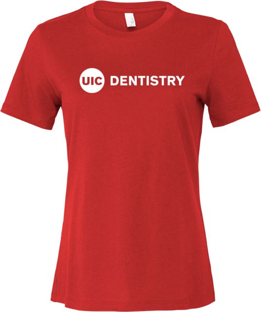 UIC Bella + Canvas Womens Relaxed Cotton T Shirt UIC Dentistry - ONLINE ONLY
