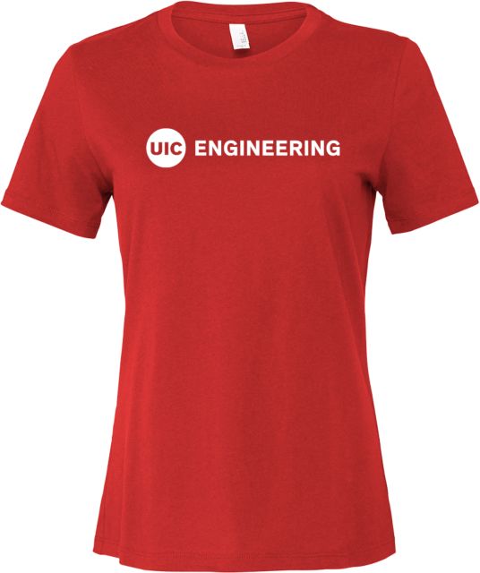 UIC Bella + Canvas Womens Relaxed Cotton T Shirt UIC Engineering - ONLINE ONLY