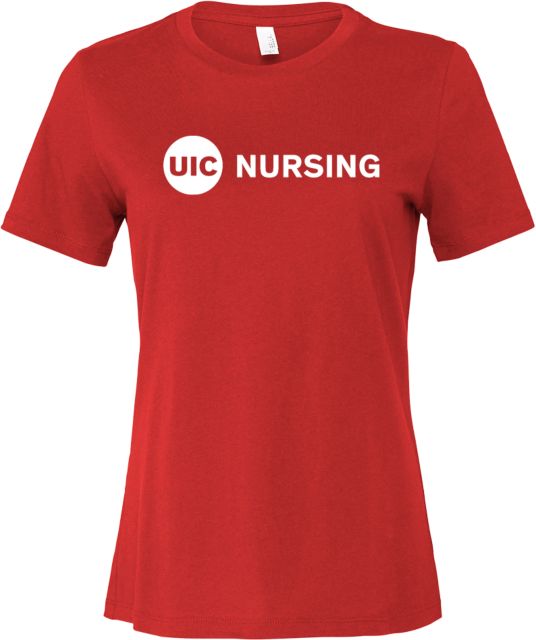 UIC Bella + Canvas Womens Relaxed Cotton T Shirt UIC Nursing - ONLINE ONLY