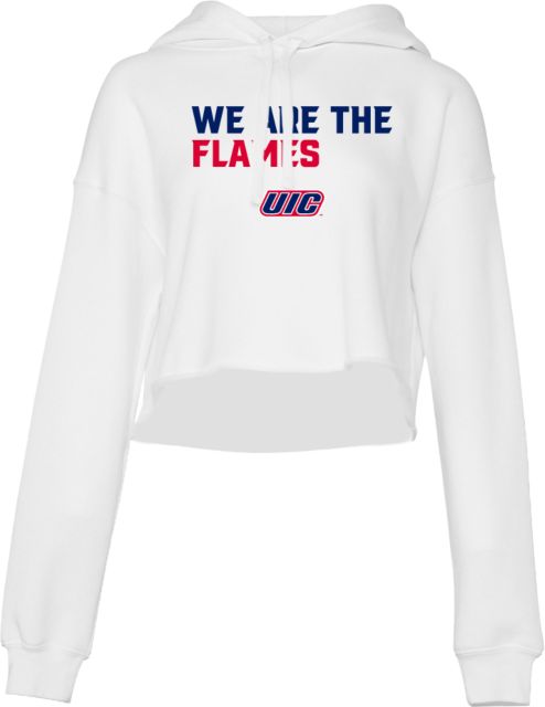 UIC Bella + Canvas Cropped Fleece Hood We Are The Flames- ONLINE ONLY