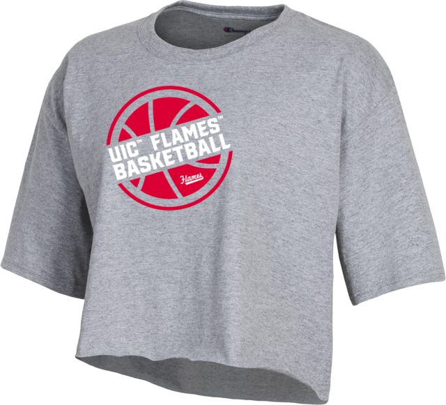 UIC Champion Crop Oxford Tee Basketball Minimalistic- ONLINE ONLY