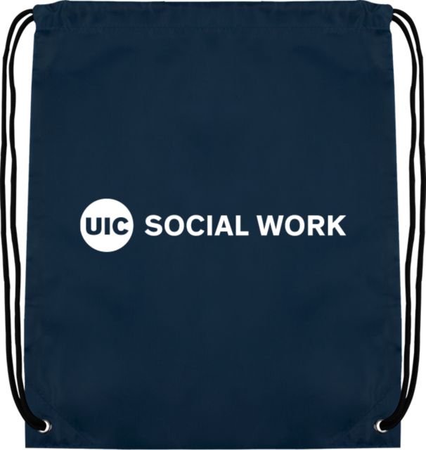 UIC Drawstring Backpack UIC Social Work - ONLINE ONLY