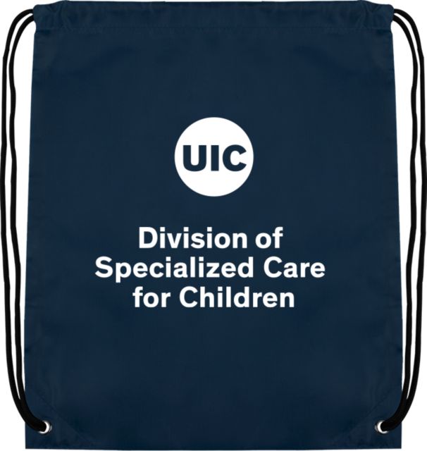 UIC Drawstring Backpack UIC Division of Specialized Care For Children - ONLINE ONLY