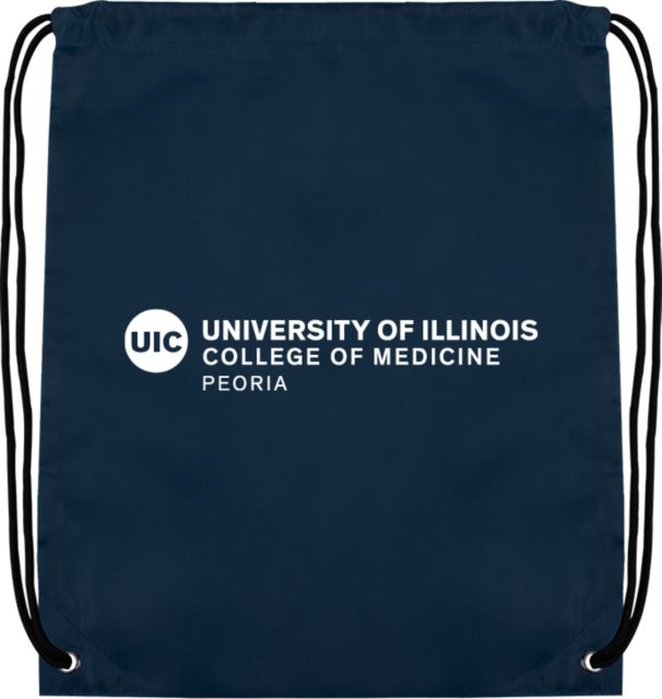 UIC Drawstring Backpack UIC College of Medicine Peoria - ONLINE ONLY