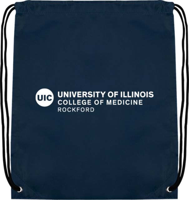 UIC Drawstring Backpack UIC College of Medicine Rockford - ONLINE ONLY