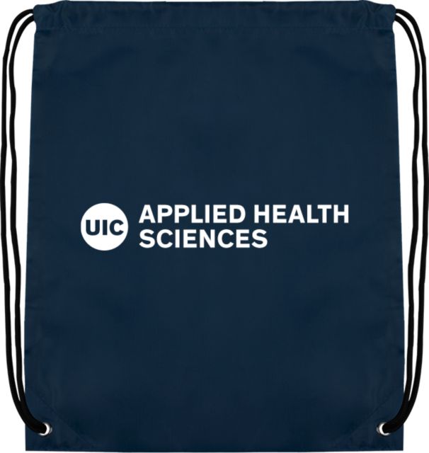 UIC Drawstring Backpack UIC Applied Health Sciences - ONLINE ONLY