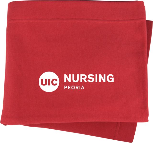 UIC Sweatshirt Blanket UIC Nursing Peoria