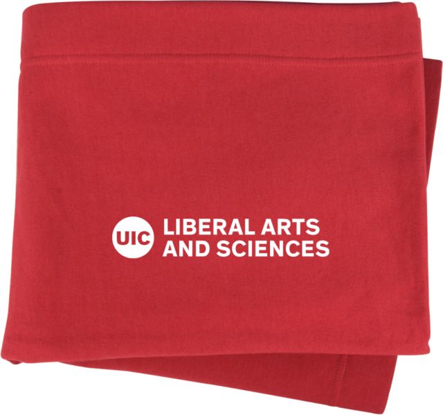 UIC Sweatshirt Blanket UIC Liberal Arts and Sciences