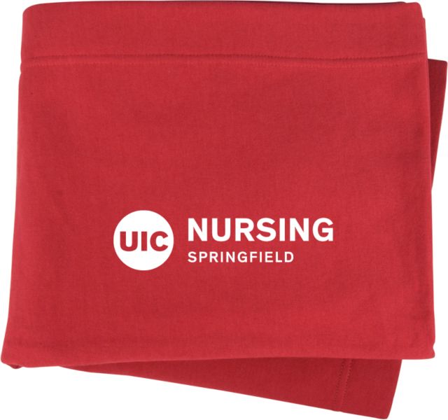 UIC Sweatshirt Blanket UIC Nursing Springfield