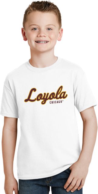 Loyola Chicago Youth T Shirt Script Mark - ONLINE ONLY