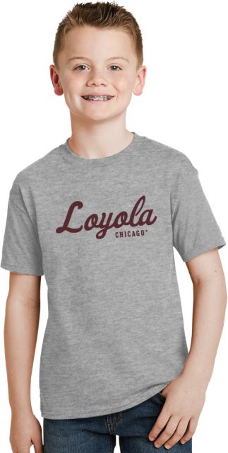 Loyola Chicago Youth T Shirt Script Mark - ONLINE ONLY