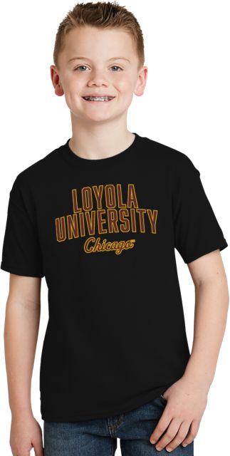 Loyola Chicago Youth T Shirt Large Type Stacked - ONLINE ONLY