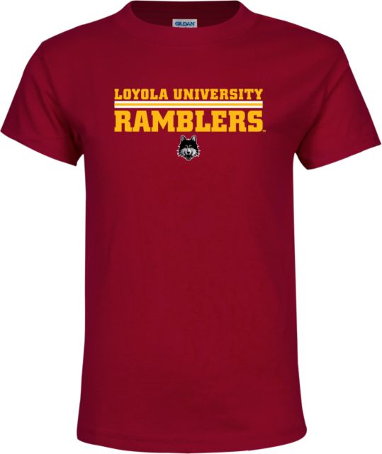 Loyola Chicago Youth T-Shirt Loyola University Ramblers - LInes - ONLINE ONLY