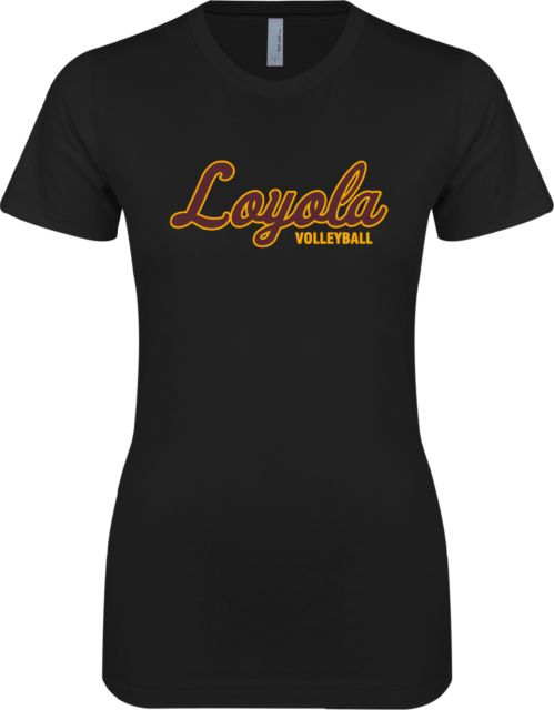 Loyola Chicago Next Level Ladies SoftStyle Junior Fitted Tee Volleyball - ONLINE ONLY