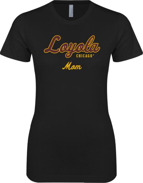 Loyola Chicago Next Level Ladies SoftStyle Junior Fitted Tee Mom - ONLINE ONLY