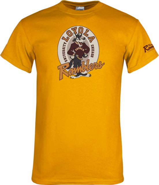Loyola Chicago T-Shirt Ramblers Vintage - Full Mascot - ONLINE ONLY