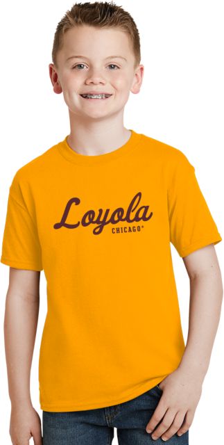 Loyola Chicago Youth T Shirt Script Mark - ONLINE ONLY