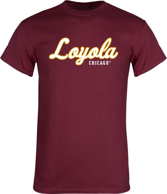Loyola Chicago T Shirt Script Mark - ONLINE ONLY