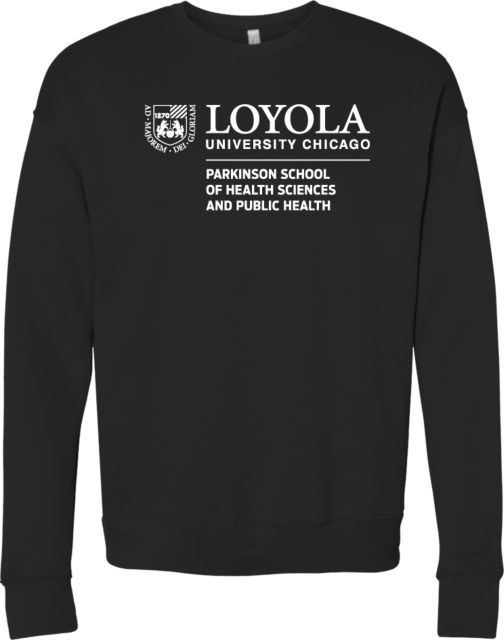 Loyola (IL) Bella + Canvas Fleece Crew Loyola University Parkinson School of Health Sciences - ONLINE ONLY