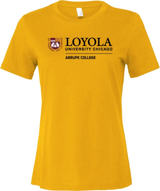 Loyola (IL) Bella + Canvas Womens Relaxed Cotton T Shirt Loyola University Arrupe College - ONLINE ONLY
