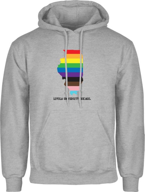 Loyola (IL) Fleece Hoodie Rainbow State - ONLINE ONLY