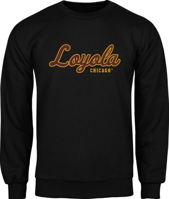 Loyola Chicago Fleece Crew Script Mark - ONLINE ONLY