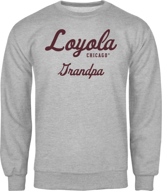 Loyola Chicago Fleece Crew Grandpa - ONLINE ONLY