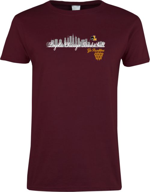 Loyola Chicago Ladies T-Shirt City Scape - ONLINE ONLY