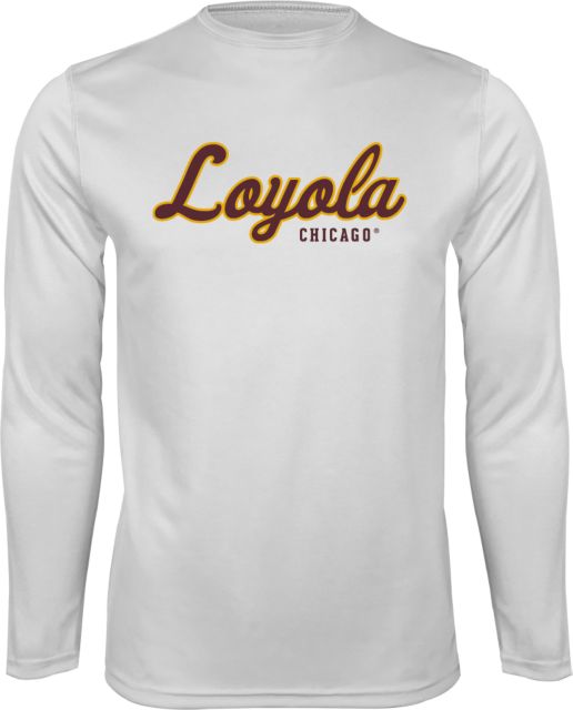 Loyola Chicago Performance Longsleeve Shirt Script Mark - ONLINE ONLY