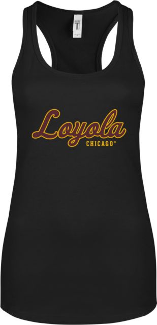 Loyola Chicago Next Level Ladies Ideal Racerback Tank Script Mark - ONLINE ONLY