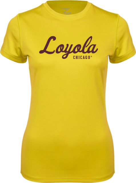 Loyola Chicago Ladies Syntrel Performance Tee Script Mark - ONLINE ONLY