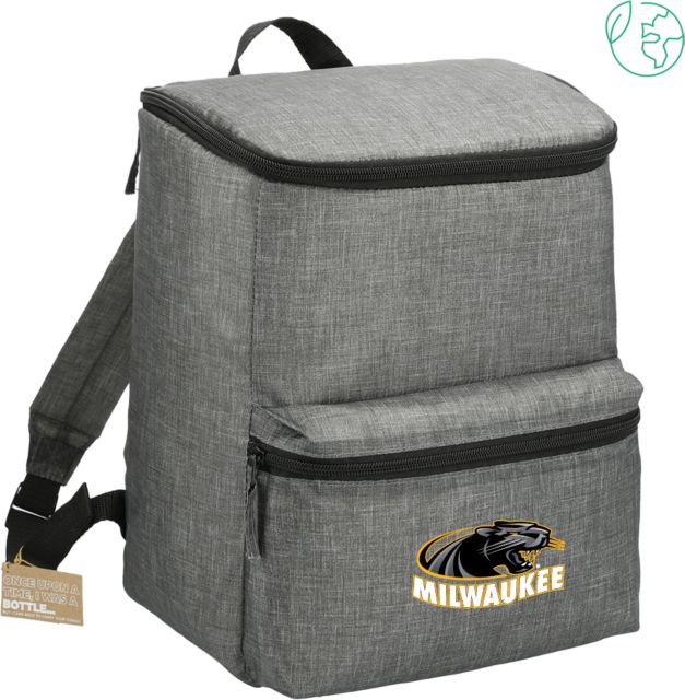 Wisconsin Milwaukee Excursion Recycled 20 Can Backpack Cooler University of Wisconsin Milwaukee Panther Head Primary Mark - ONLINE ONLY