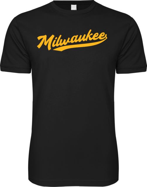 Wisconsin Milwaukee Next Level SoftStyle T Shirt Milwaukee Script Logo - ONLINE ONLY