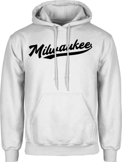 Wisconsin Milwaukee Fleece Hoodie Milwaukee Script Logo - ONLINE ONLY