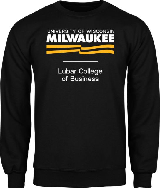 Wisconsin Milwaukee Fleece Crew UWM Lubar College of Business Condensed Mark - ONLINE ONLY