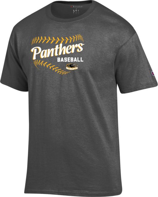 Wisconsin Milwaukee Champion Granite Heather T Shirt UW Milwaukee Panthers Baseball Design - ONLINE ONLY