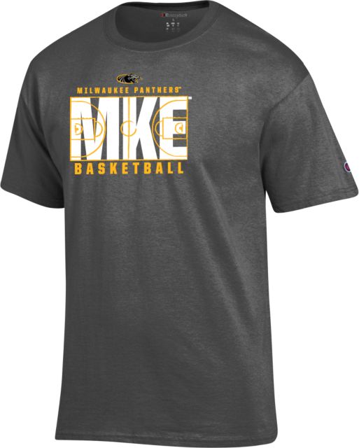 Wisconsin Milwaukee Champion Granite Heather T Shirt UW Milwaukee Panthers Basketball Design - ONLINE ONLY