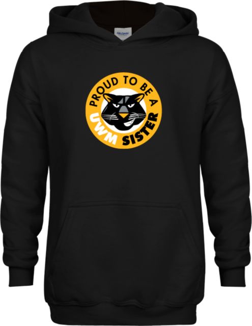 Wisconsin Milwaukee Youth Fleece Hoodie Panther Head Proud To Be A UWM Sister - ONLINE ONLY