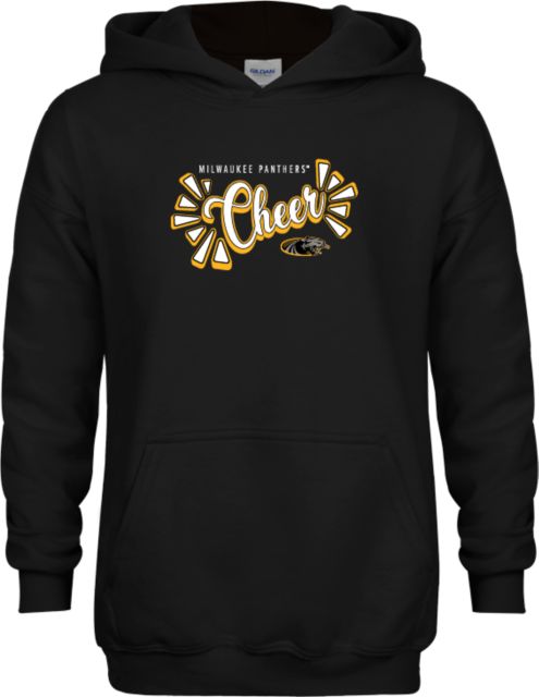 Wisconsin Milwaukee Youth Fleece Hoodie UW Milwaukee Panthers Cheer Design - ONLINE ONLY