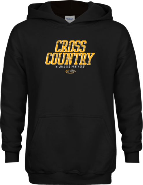 Wisconsin Milwaukee Youth Fleece Hoodie UW Milwaukee Panthers Cross Country Design - ONLINE ONLY