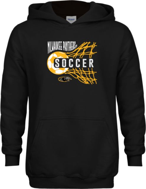 Wisconsin Milwaukee Youth Fleece Hoodie UW Milwaukee Panthers Soccer Design - ONLINE ONLY