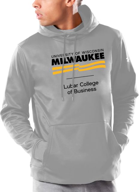 Wisconsin Milwaukee Under Armour Armour Fleece Hoodie UWM Lubar College of Business Condensed Mark - ONLINE ONLY