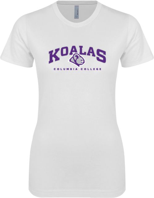 Columbia College (SC) Next Level Womens Boyfriend Tee Secondary Koalas  Mark - ONLINE ONLY