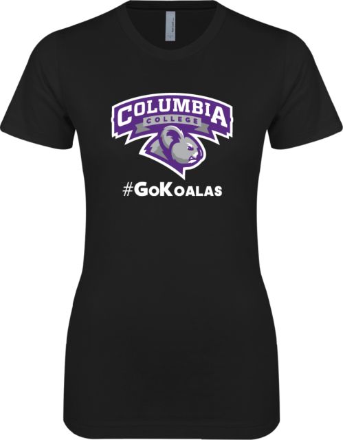 Columbia College (SC) Next Level Ladies SoftStyle Junior Fitted Tee Hashtag Go Koalas - ONLINE ONLY