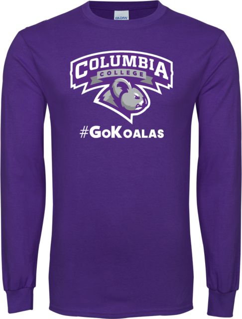 Columbia College (SC) Long Sleeve T Shirt Hashtag Go Koalas - ONLINE ONLY
