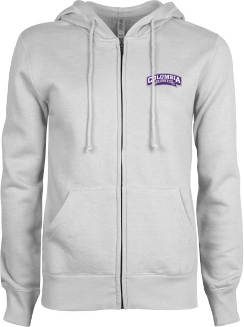 Columbia College (SC) ENZA Womens Fleece Full Zip Hoodie Wordmark - ONLINE ONLY