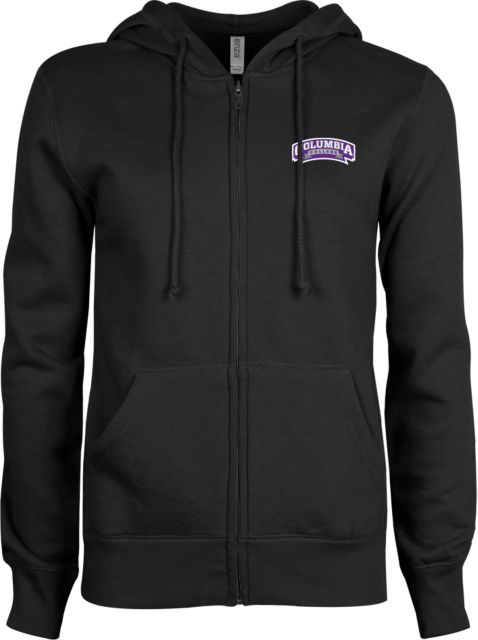 Columbia College (SC) ENZA Womens Fleece Full Zip Hoodie Wordmark - ONLINE ONLY