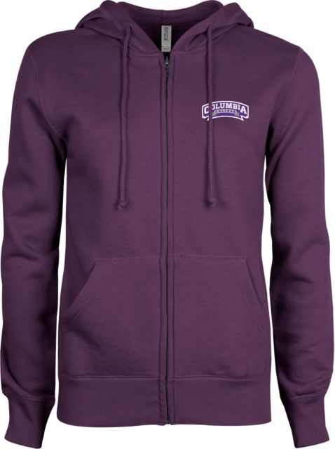 Columbia College (SC) ENZA Womens Fleece Full Zip Hoodie Wordmark - ONLINE ONLY